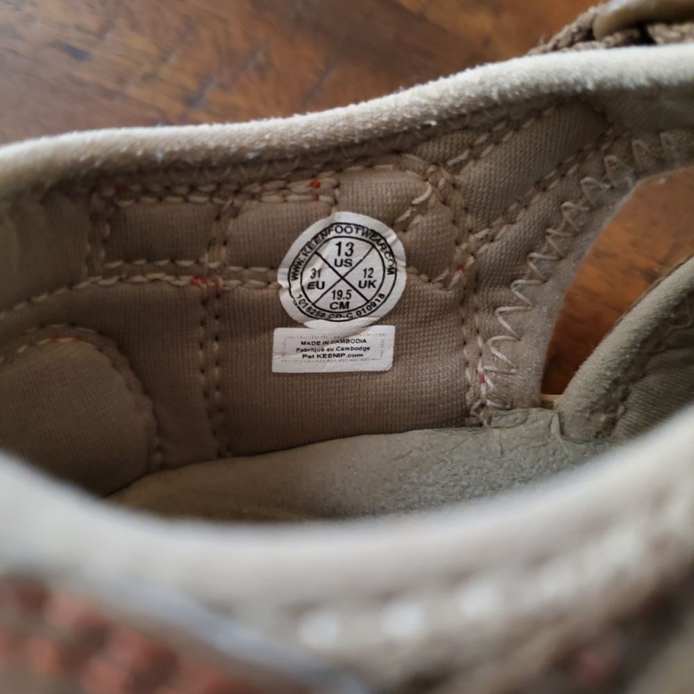 EUC KEEN Boy's Brown and Orange Waterproof Adventure Sandals - Size 13 - Picture 2 of 6